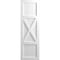 Ekena Millwork True Fit PVC Center X-Board Farmhouse Fixed Mount Shutters, White , 12W x 80H, PR TFP107FH12X080WH - alternate 13
